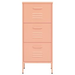 Berkfield Home Storage Cabinet Pink 42.5x35x101.5 cm Steel - thumbnail 3