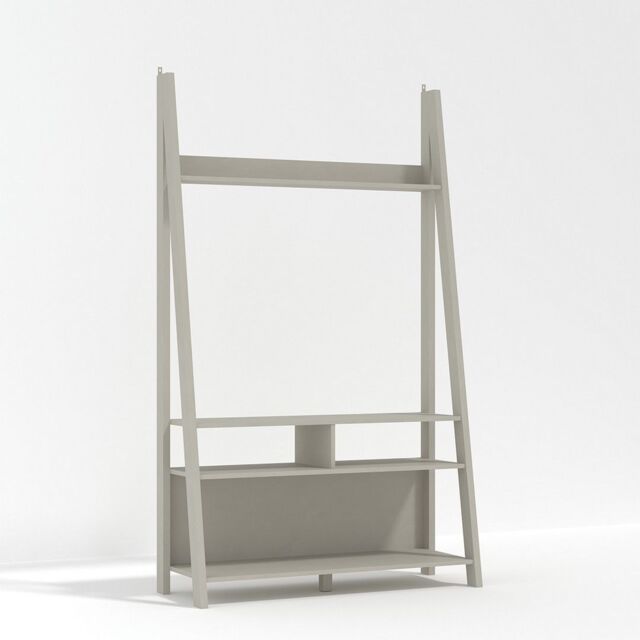 Lemon Pavilion Furniture Tiva Ladder TV Unit - MDF - L38.6 x W105 x H175.4 cm - Grey - Size: 1 Pack - image 1