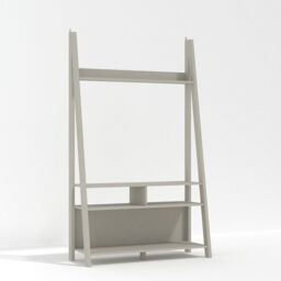 Lemon Pavilion Furniture Tiva Ladder TV Unit - MDF - L38.6 x W105 x H175.4 cm - Grey - Size: 1 Pack