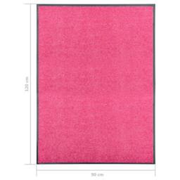 Berkfield Home Doormat Washable Pink 90x120 cm - thumbnail 6