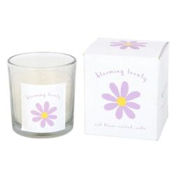 Something Different Blooming Lovely Wildflower Daisy Scented Candle in White - thumbnail 2