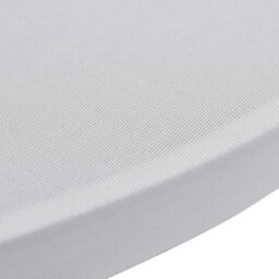 Berkfield Home Standing Table Cover √ò80 cm White Stretch 4 pcs - thumbnail 5