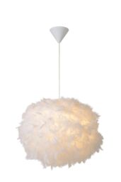 Lucide 'GOOSY' Dimmable Adjustable Stylish Modern Indoor Pendant Light 1xE27 in White - thumbnail 1