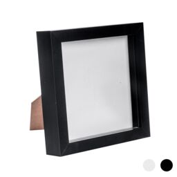 "Nicola Spring 3D Box Photo Frame - 6"" x 6"" - Pack of 1 in Black" - thumbnail 1