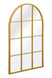 "MirrorOutlet Gold Metal Framed Arched Window Wall Mirror 47"" X 31"" (120CM X 80CM) - Size: 1 Pack" - thumbnail 6