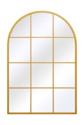 "MirrorOutlet Gold Metal Framed Arched Window Wall Mirror 47"" X 31"" (120CM X 80CM) - Size: 1 Pack" - thumbnail 5