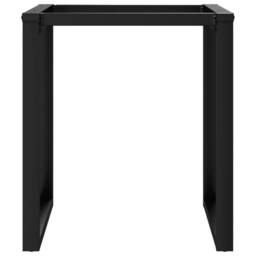 Berkfield Home Dining Table Legs O-Frame 60x60x73 cm Steel in Black - Size: 60 x 60 x 73 cm - thumbnail 4