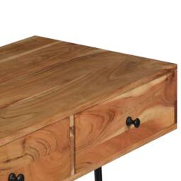 Berkfield Home Wall Desk 90x40x170 cm Solid Acacia Wood in Brown - Size: 90 x 40 x 170 cm - thumbnail 4
