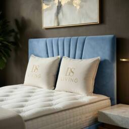 DS Living Vesper Sky Blue Ottoman Bed in Light Blue - Size: King - thumbnail 3