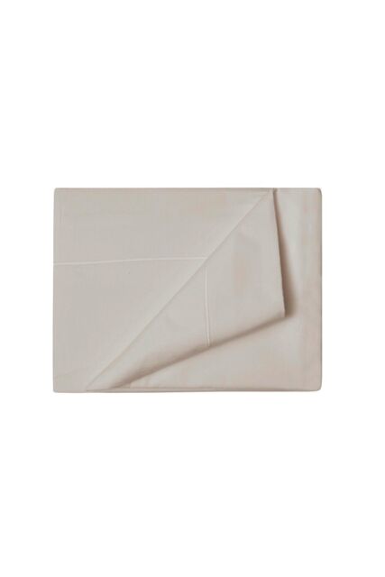 Belledorm Egyptian Cotton 400 Thread Count Flat Sheet in Beige - Size: Single - image 1