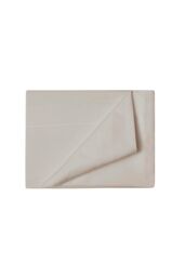 Belledorm Egyptian Cotton 400 Thread Count Flat Sheet in Beige - Size: Single - thumbnail 1