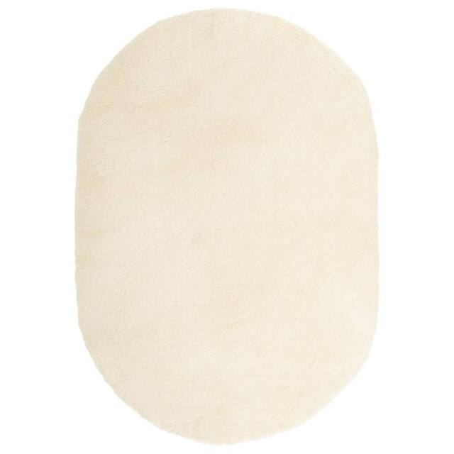 Berkfield Home Shaggy Rug High Pile NAVARRA Cream 300x200 cm Polyester - Size: Medium - image 1