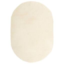 Berkfield Home Shaggy Rug High Pile NAVARRA Cream 300x200 cm Polyester - Size: Medium - thumbnail 1