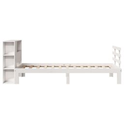 Berkfield Home Bookcase Bed without Mattress White 75x190 cm Small Single Solid Wood Pine - thumbnail 5