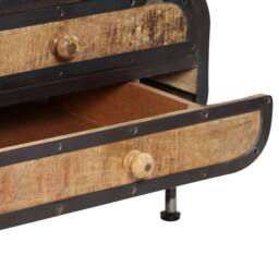 Berkfield Home Coffee Table 100x50x35 cm Solid Mango Wood in Brown - Size: 100 x 50 x 35 cm - thumbnail 8