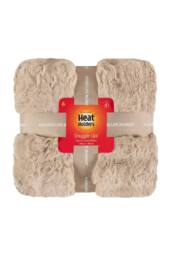Heat Holders Faux Fur Blanket Extra Soft Cosy Thermal Large Blanket 140x160cm in Beige - Size: 140x160 cm - thumbnail 2