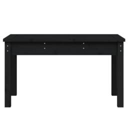 Berkfield Home Garden Bench Black 80x44x45 cm Solid Wood Pine - Size: 80 x 44 x 45 cm - thumbnail 4