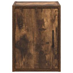 Berkfield Home Durable Garage Wall Cabinets 2 pcs Smoked Oak Engineered Wood in Brown - thumbnail 6