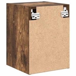 Berkfield Home Durable Garage Wall Cabinets 2 pcs Smoked Oak Engineered Wood in Brown - thumbnail 8
