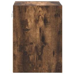 Berkfield Home Durable Garage Wall Cabinets 2 pcs Smoked Oak Engineered Wood in Brown - thumbnail 7