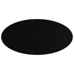 Berkfield Home Table Top Dark Brown 120x60x4 cm Solid Wood Oak Oval - Size: 120 x 60 x 4 cm - thumbnail 2