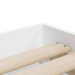 Berkfield Home Bed Frame with Drawers without Mattress White 75x190 cm Small Single - thumbnail 8