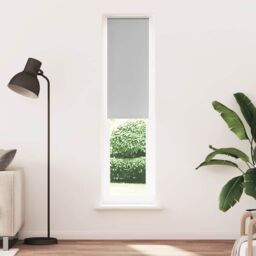 Berkfield Home Roller Blind Blackout Light Grey 60x210 cm Fabric Width 55.7 cm Polyester - thumbnail 2