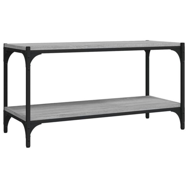 Berkfield Home TV Cabinet Grey Sonoma 80x33x41 cm Engineered Wood & Steel - Size: 80 x 33 x 41 cm - image 1