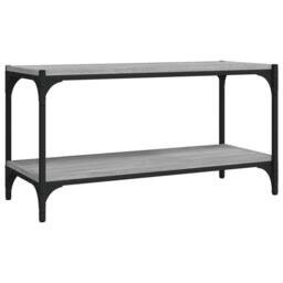 Berkfield Home TV Cabinet Grey Sonoma 80x33x41 cm Engineered Wood & Steel - Size: 80 x 33 x 41 cm - thumbnail 1