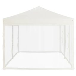 Berkfield Home Folding Party Tent with Sidewalls Cream 3x6 m in Beige - thumbnail 4