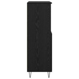 Berkfield Home Highboard with Shelf with Storage with Door Black Engineered wood - thumbnail 7