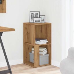 Berkfield Home Corner Cabinet Artisan Oak 33x33x67 cm Engineered Wood in Brown - Size: 33 x 33 x 67 cm - thumbnail 3