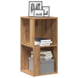 Berkfield Home Corner Cabinet Artisan Oak 33x33x67 cm Engineered Wood in Brown - Size: 33 x 33 x 67 cm - thumbnail 1