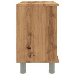 Berkfield Home Bathroom Cabinet Artisan Oak 60x32x53.5 cm Engineered Wood in Brown - thumbnail 6