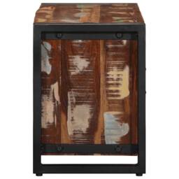 Berkfield Home TV Cabinet 80x30x40 cm Solid Wood Reclaimed in Brown - Size: 80 x 30 x 40 cm - thumbnail 4