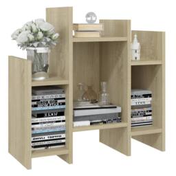 Berkfield Home Side Cabinet Sonoma Oak 60x26x60 cm Engineered Wood in Light Tan - Size: 60 x 26 x 60 cm - thumbnail 4