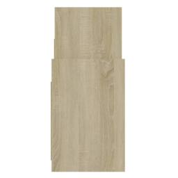 Berkfield Home Side Cabinet Sonoma Oak 60x26x60 cm Engineered Wood in Light Tan - Size: 60 x 26 x 60 cm - thumbnail 6