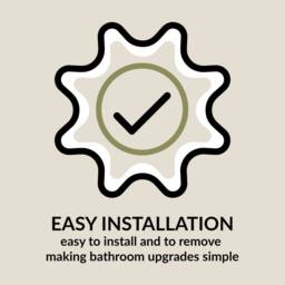 Balterley Bathroom Wall Hung 2 Door Tall Unit, Satin White, 356mm in White - thumbnail 4