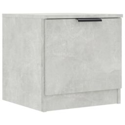 Berkfield Home Bedside Cabinet Concrete Grey 40x39x40 cm - Size: 40 x 39 x 40 cm - thumbnail 2