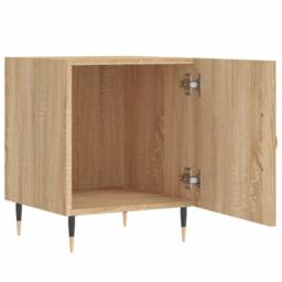 Berkfield Home Bedside Cabinets 2 pcs Sonoma Oak 40x40x50 cm Engineered Wood in Brown - Size: 40 x 40 x 50 cm - thumbnail 7