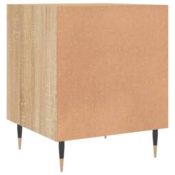 Berkfield Home Bedside Cabinets 2 pcs Sonoma Oak 40x40x50 cm Engineered Wood in Brown - Size: 40 x 40 x 50 cm - thumbnail 9