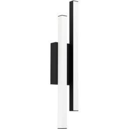 Loops Contemporary Black LED Wall Light for Modern Indoor Spaces - thumbnail 1