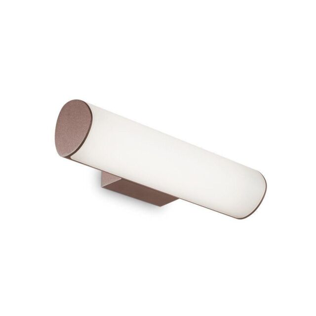 Netlighting Etere Integrated LED Outdoor Wall Lamp 1 Light Coffee 4000K IP44 in Brown