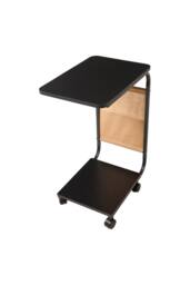 C Shape Side Table Equipped with Storage Bag in Black - thumbnail 4