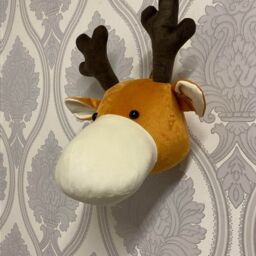 Minster Reindeer Head Hanger - L18 x W20 x H30 cm in Brown - Size: 1 Pack - thumbnail 4