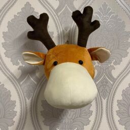 Minster Reindeer Head Hanger - L18 x W20 x H30 cm in Brown - Size: 1 Pack - thumbnail 3