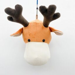 Minster Reindeer Head Hanger - L18 x W20 x H30 cm in Brown - Size: 1 Pack - thumbnail 1