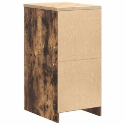 Berkfield Home Garage Storage Cabinet Smoked Oak 40x51x85 cm Solid Wood Pine in Brown - Size: 40 x 51 x 85 cm - thumbnail 7