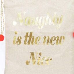 Shatchi Large Premium Hessian Santa Sack Brown Stocking Bag Christmas Gifts Bag 72x50cm - Size: 72x50 cm - thumbnail 5