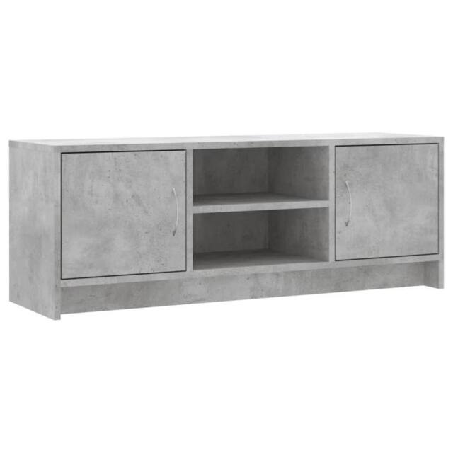 Berkfield Home TV Cabinet Concrete Grey 102x30x37.5 cm Engineered Wood - image 1